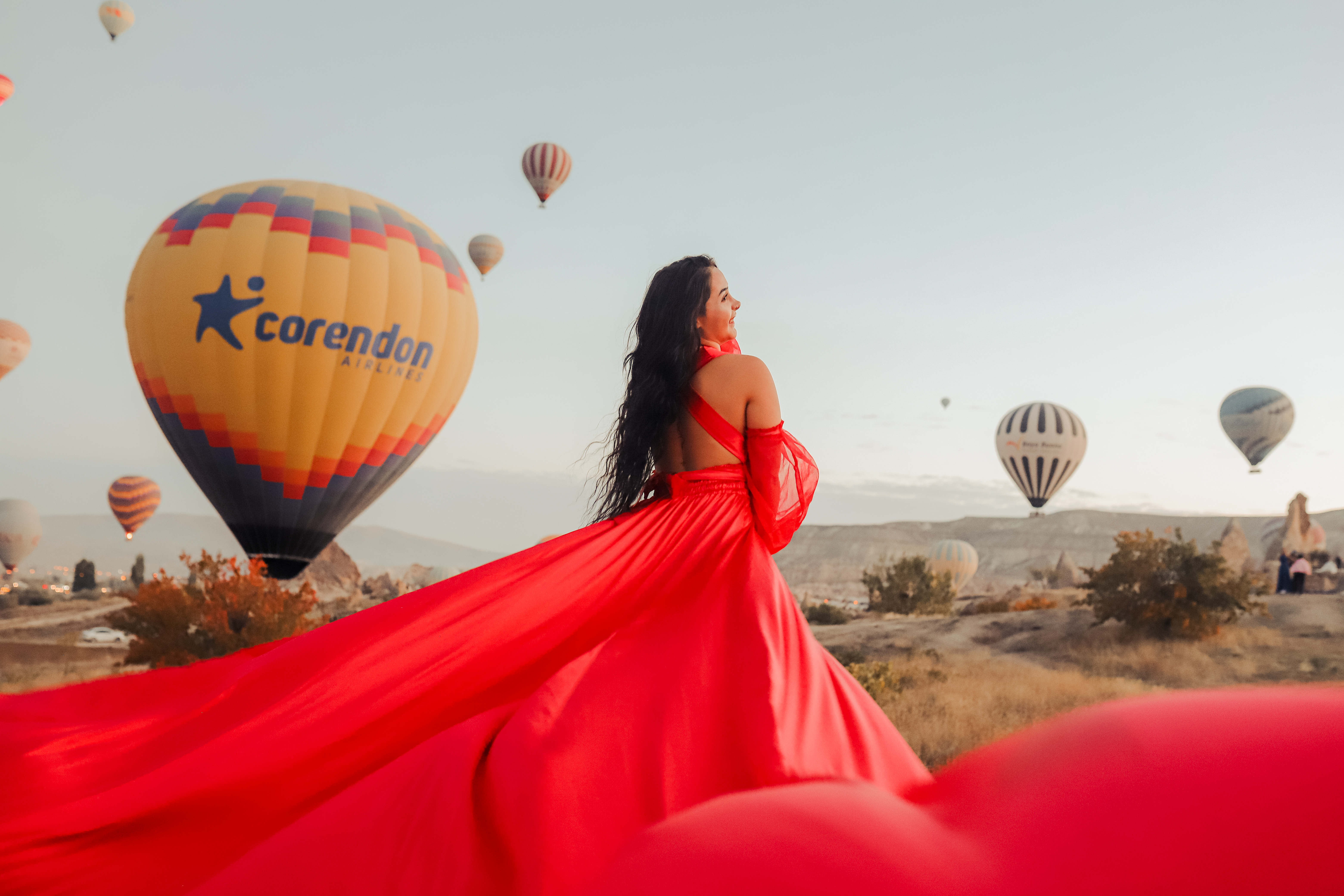  FLYING DRESS PHOTO SHOOT IN CAPPADOCIA 
